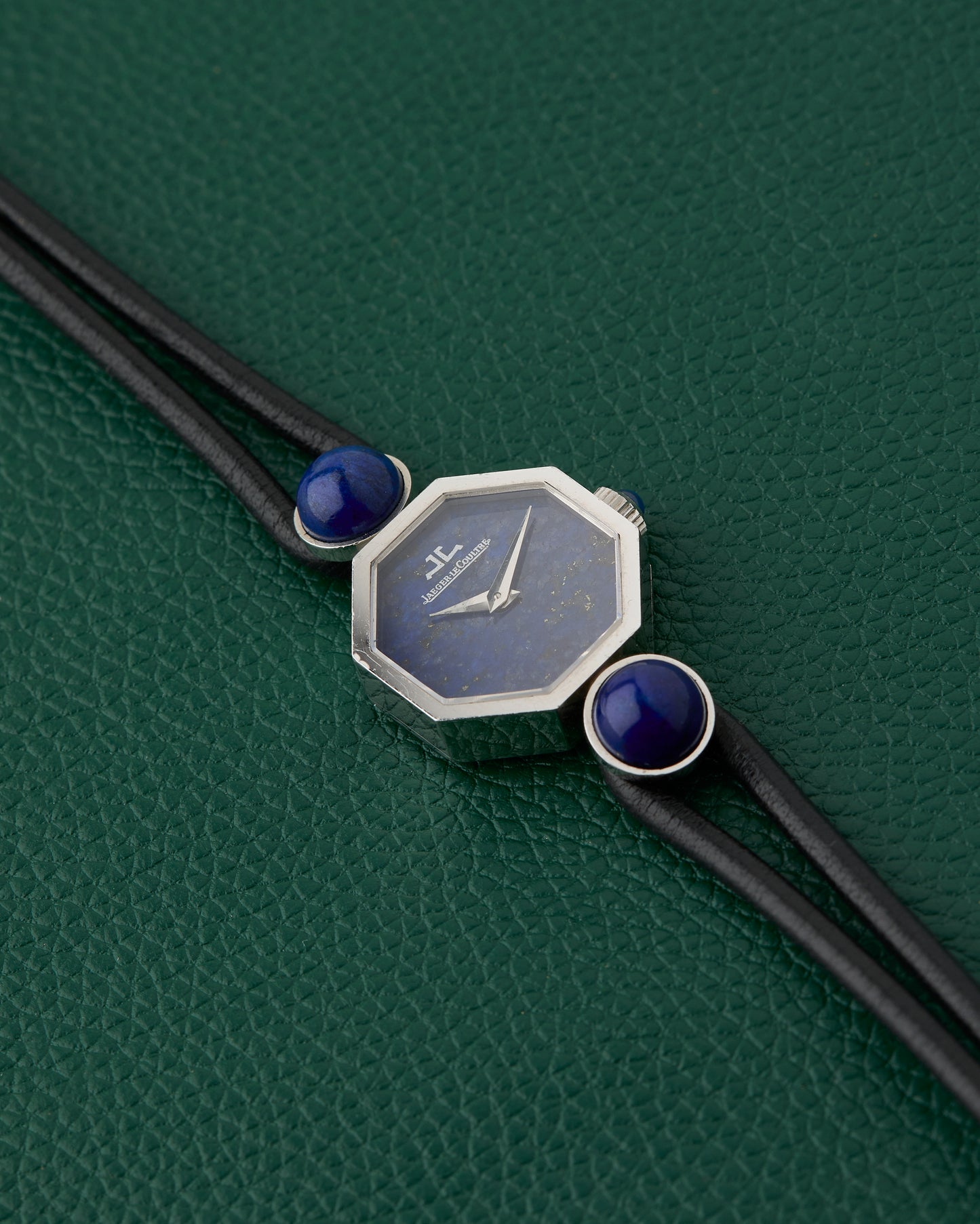 Jaeger-Le Coultre 18k White Gold Octagon Lapis Lazuli Dial