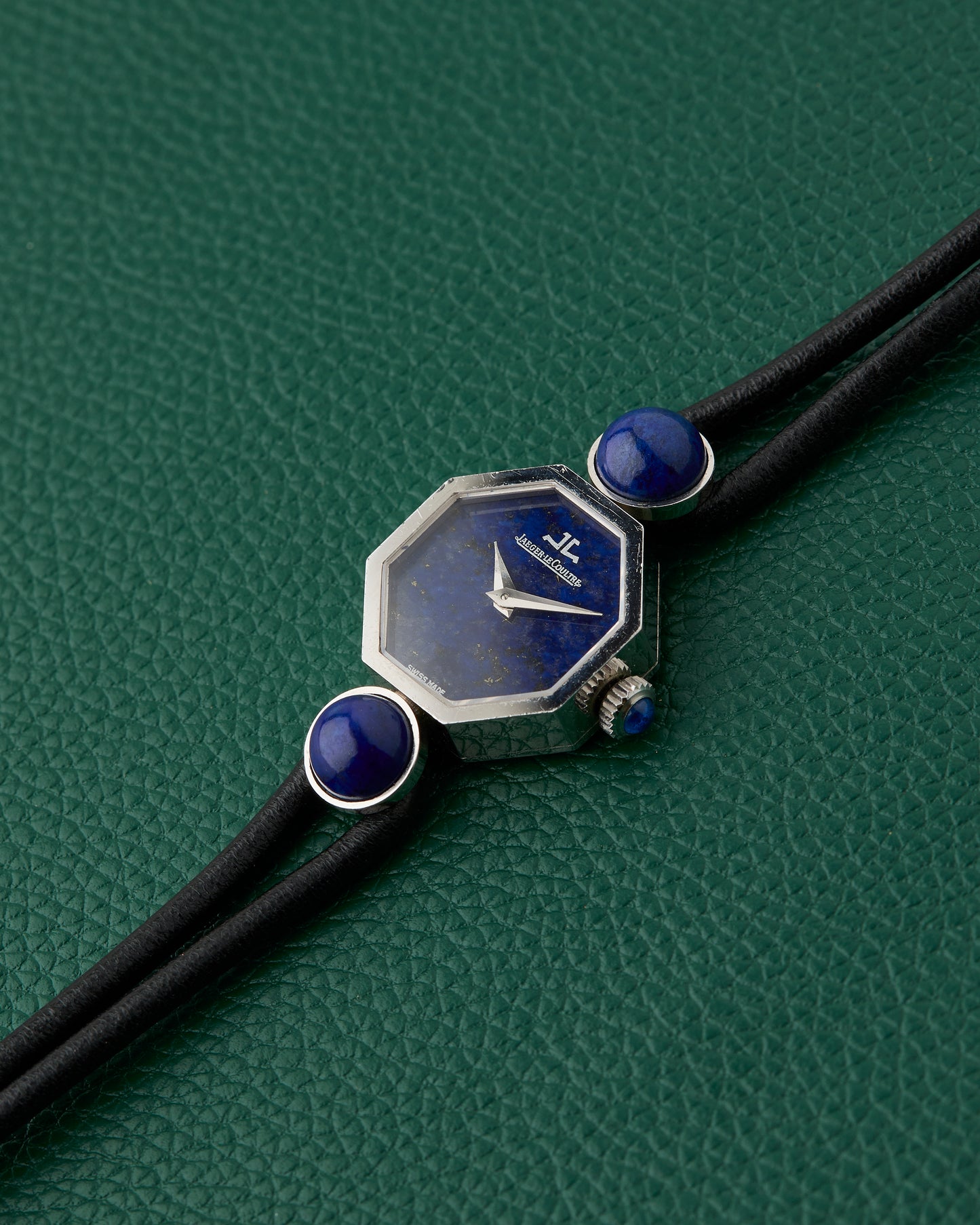 Jaeger-Le Coultre 18k White Gold Octagon Lapis Lazuli Dial
