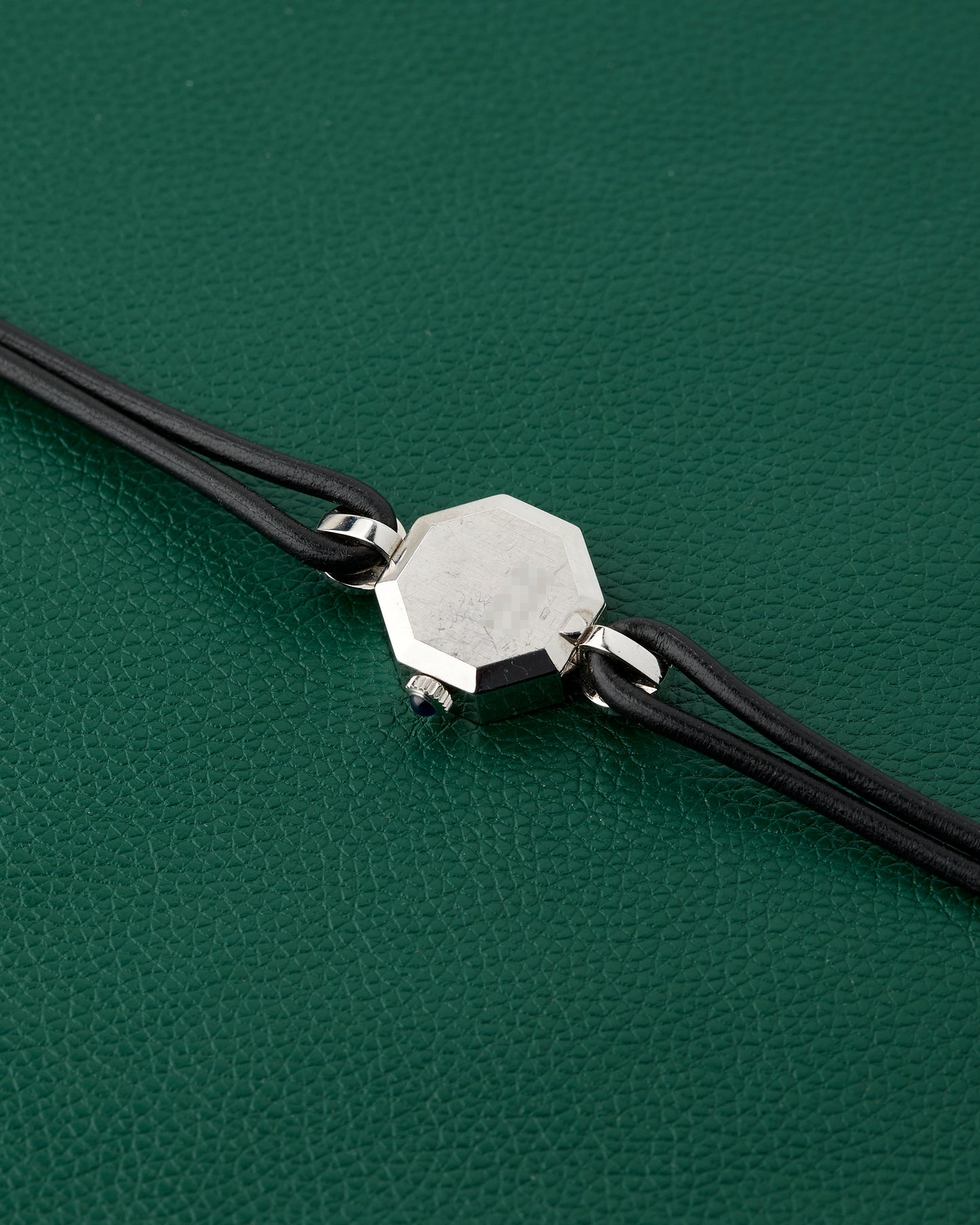 Jaeger-Le Coultre 18k White Gold Octagon Lapis Lazuli Dial