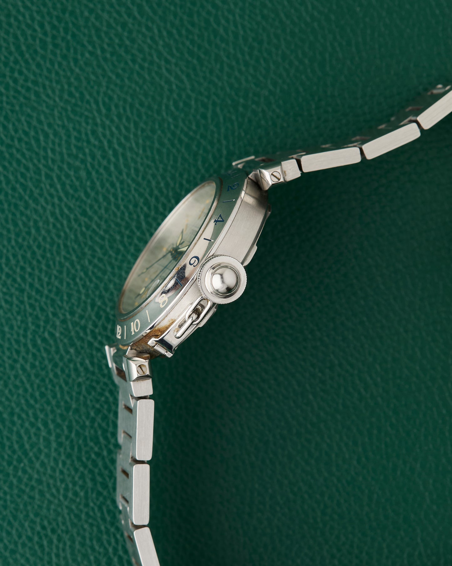 Cartier Pasha C GMT Ref. 2377 Steel Bracelet Automatic Red Box