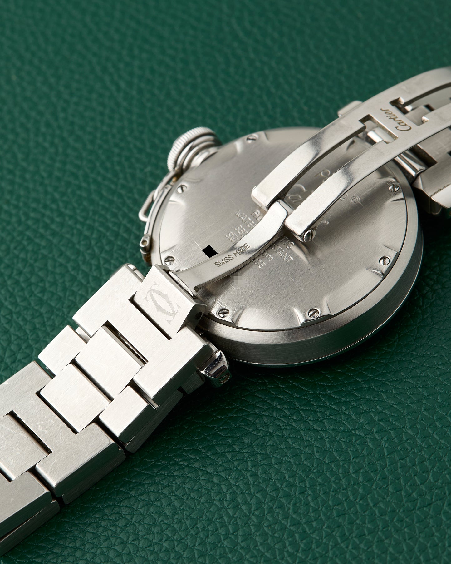 Cartier Pasha C GMT Ref. 2377 Steel Bracelet Automatic Red Box