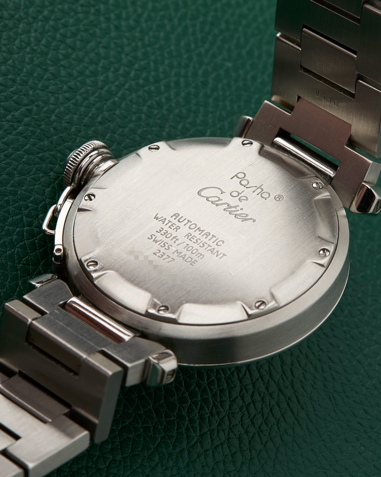 Cartier Pasha C GMT Ref. 2377 Steel Bracelet Automatic Red Box