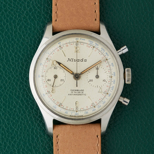 Nivada Vintage Swiss Chronograph Landeron 248