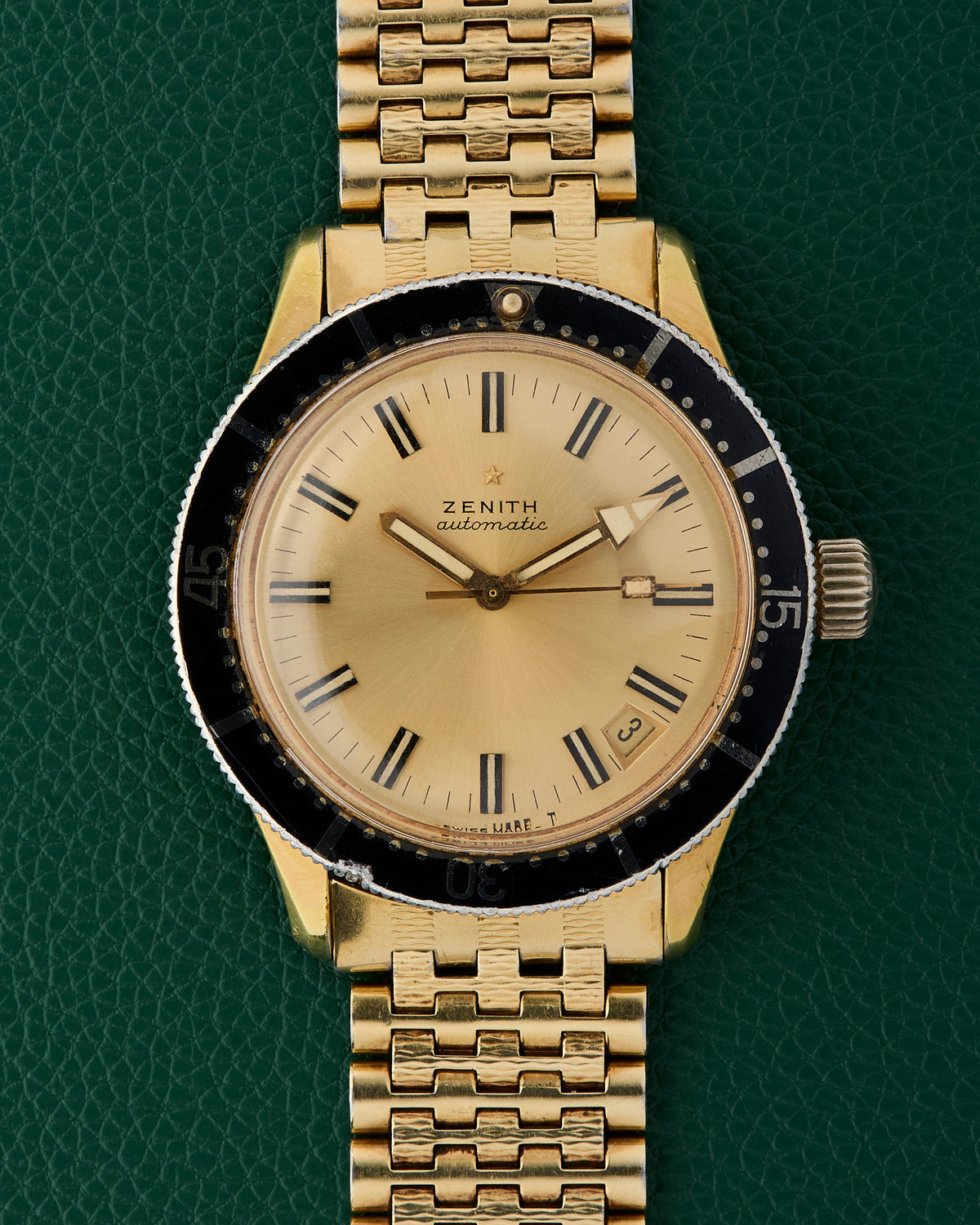 Zenith Ref. P3632 Automatic Diver Vintage Zenith Bracelet