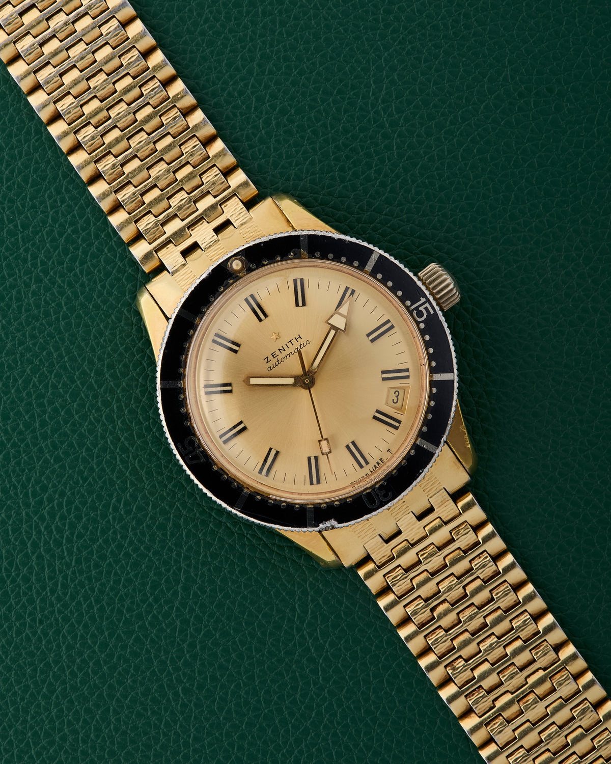 Zenith Ref. P3632 Automatic Diver Vintage Zenith Bracelet