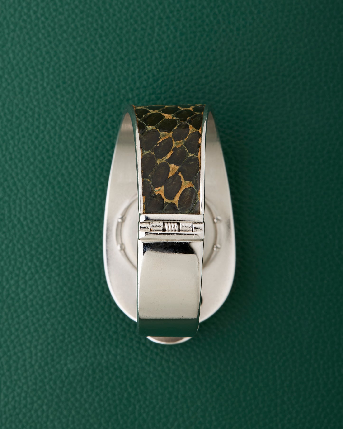 Consul Sculptural Reflective Patterned Cuff Bracelet Watch