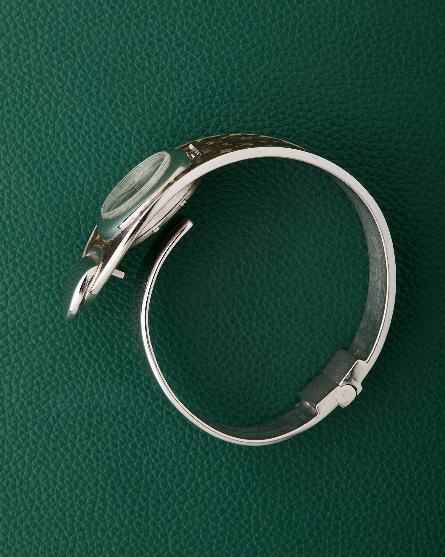 Consul Sculptural Reflective Patterned Cuff Bracelet Watch