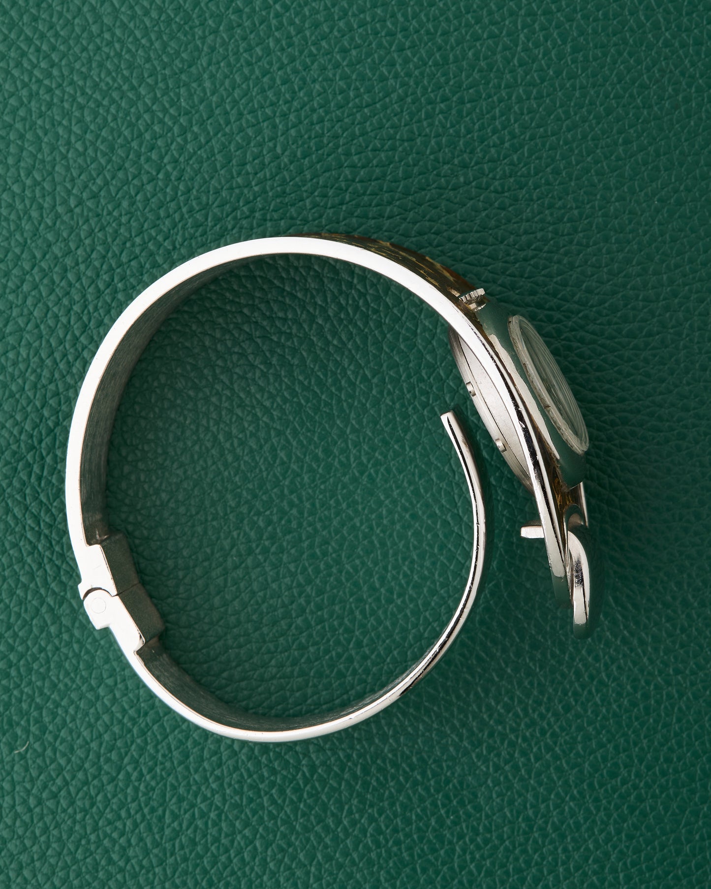 Consul Sculptural Reflective Patterned Cuff Bracelet Watch