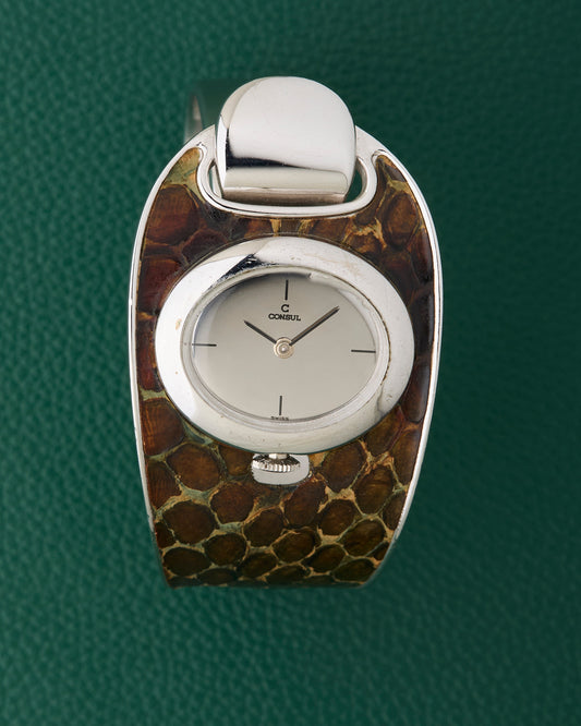 Consul Sculptural Reflective Patterned Cuff Bracelet Watch
