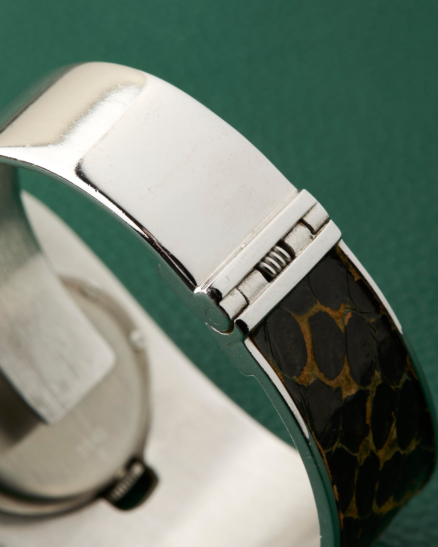 Consul Sculptural Reflective Patterned Cuff Bracelet Watch