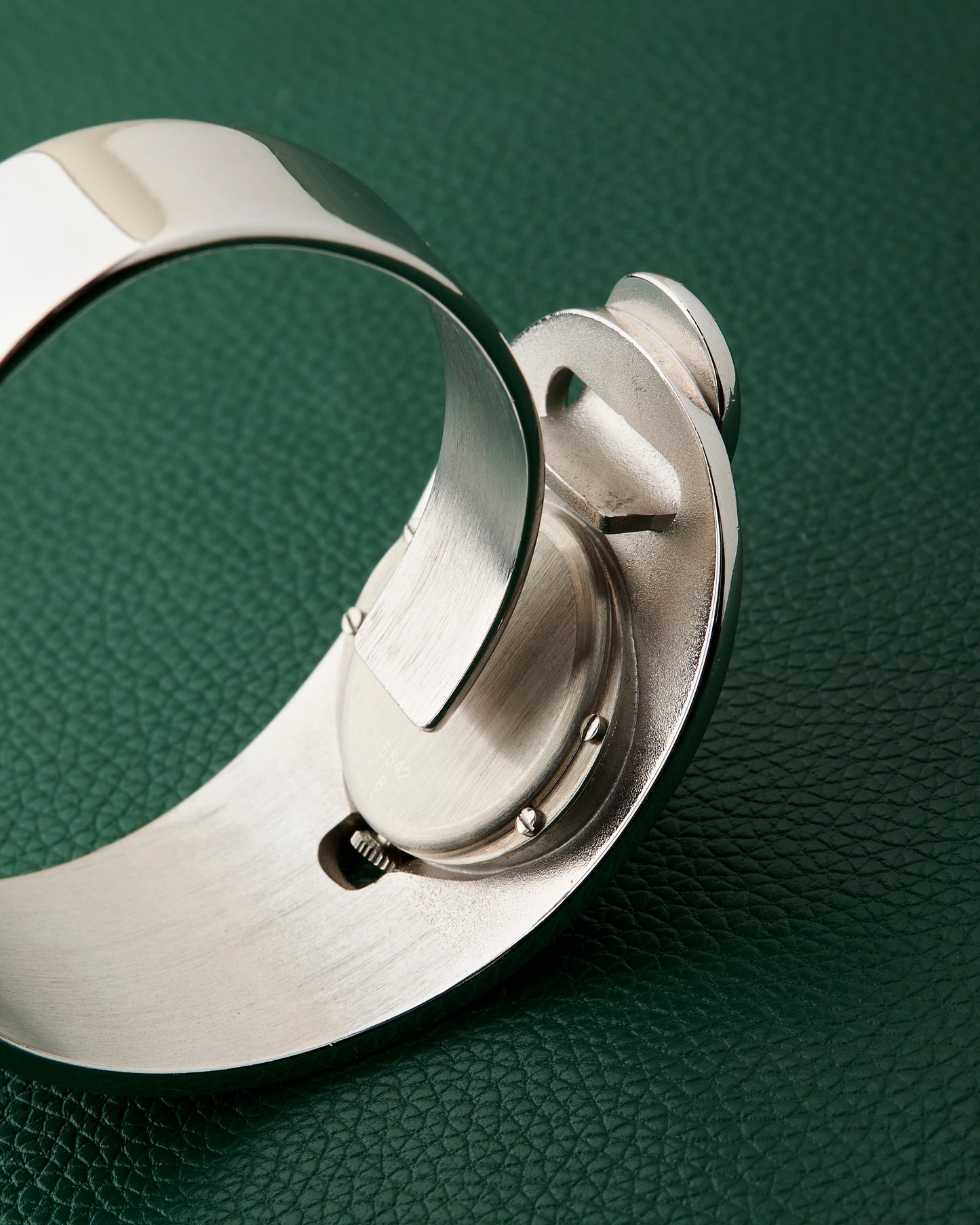 Consul Sculptural Reflective Patterned Cuff Bracelet Watch