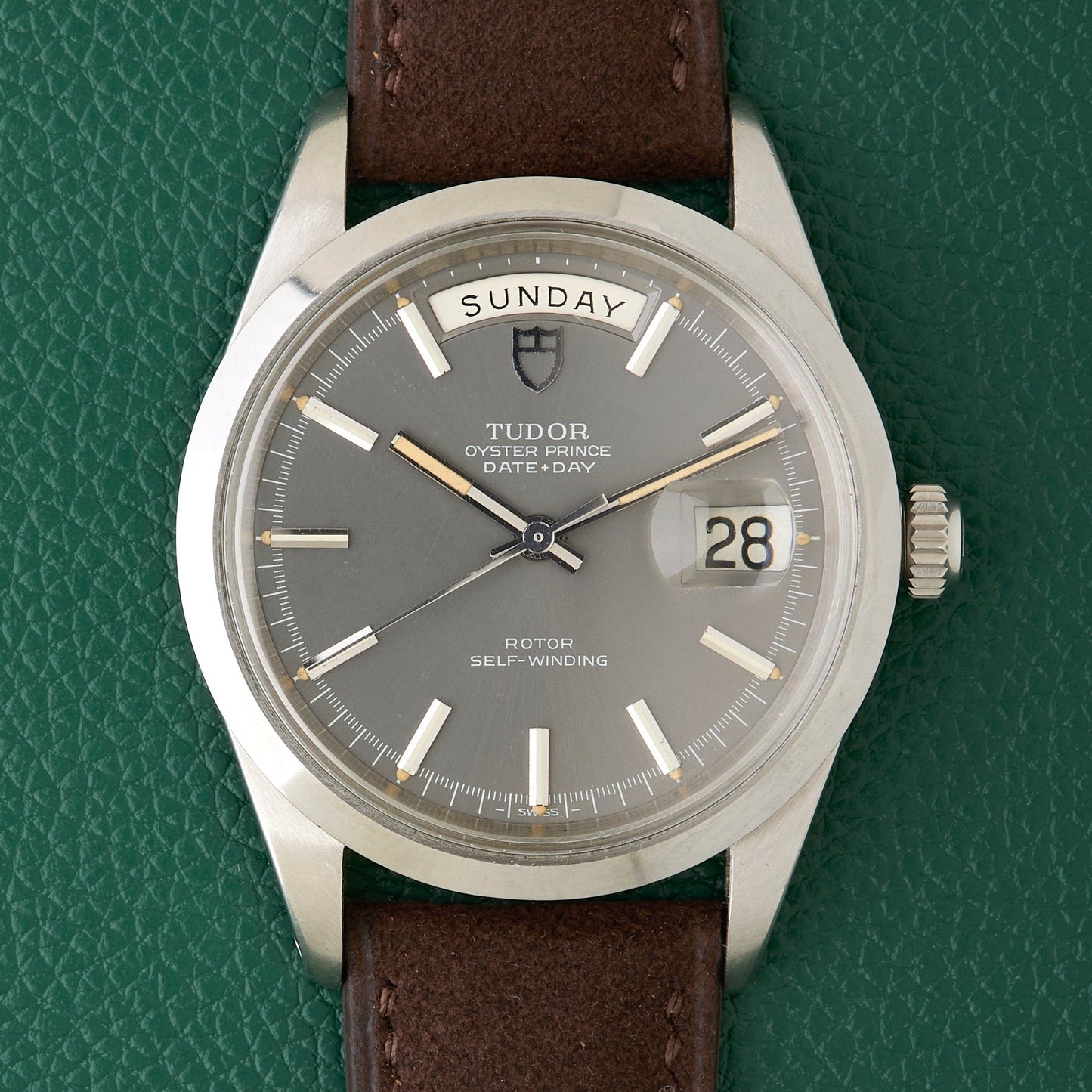 Tudor Ref.7017/0 Oyster Prince Date + Day Slate Grey Dial 1979