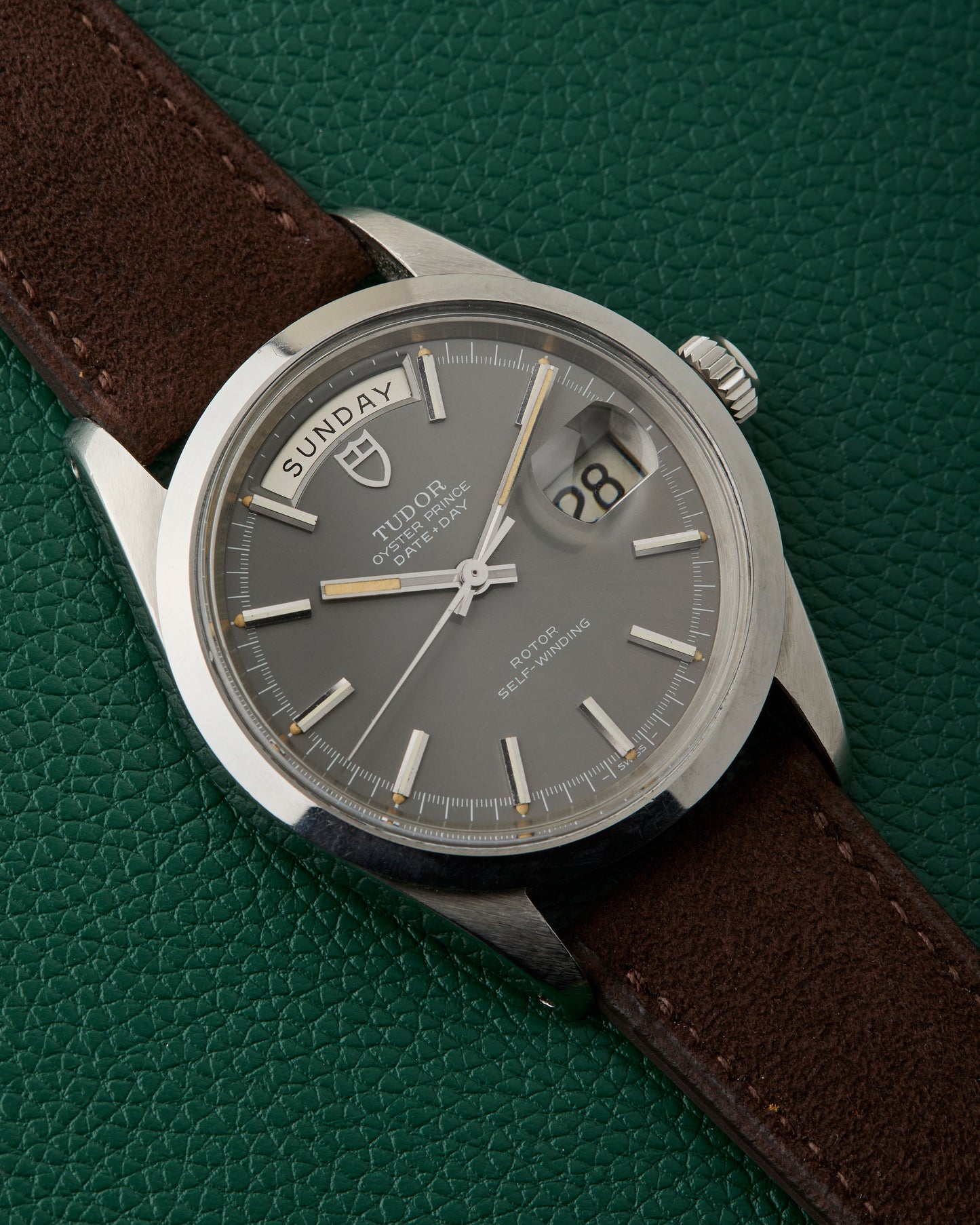Tudor Ref.7017/0 Oyster Prince Date + Day Slate Grey Dial 1979