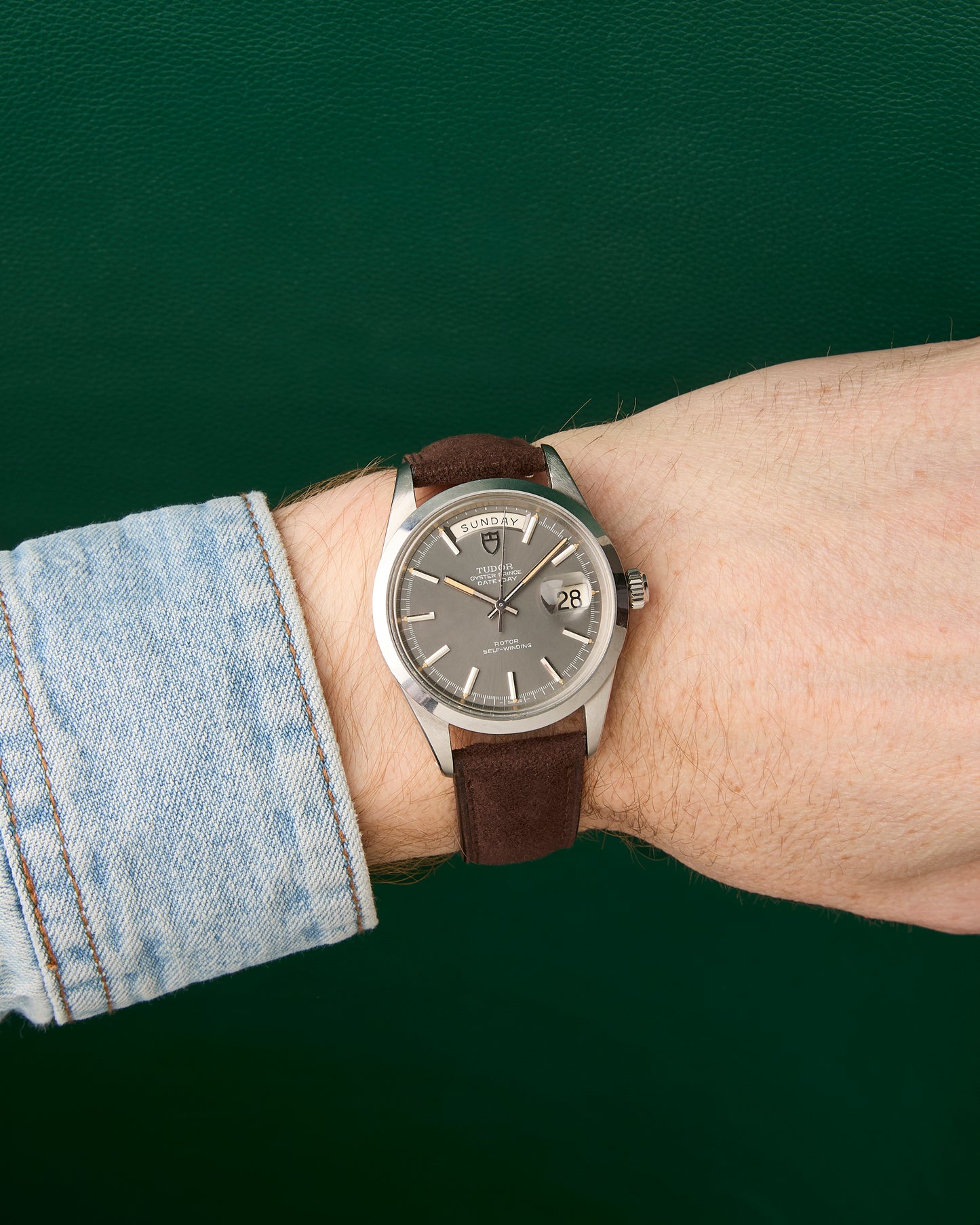 Tudor Ref.7017/0 Oyster Prince Date + Day Slate Grey Dial 1979