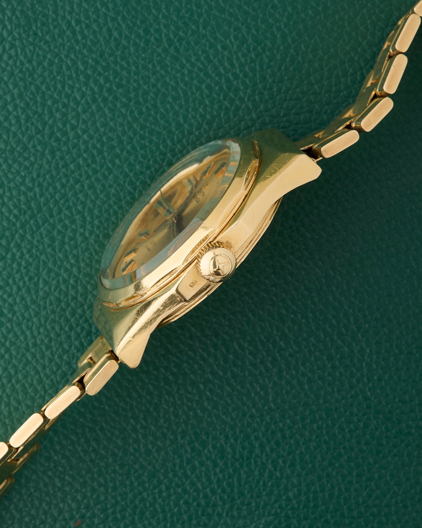 Zenith Defy de Luxe 18k Yellow Gold Octagon 18K Chiclets Bracelet 1971