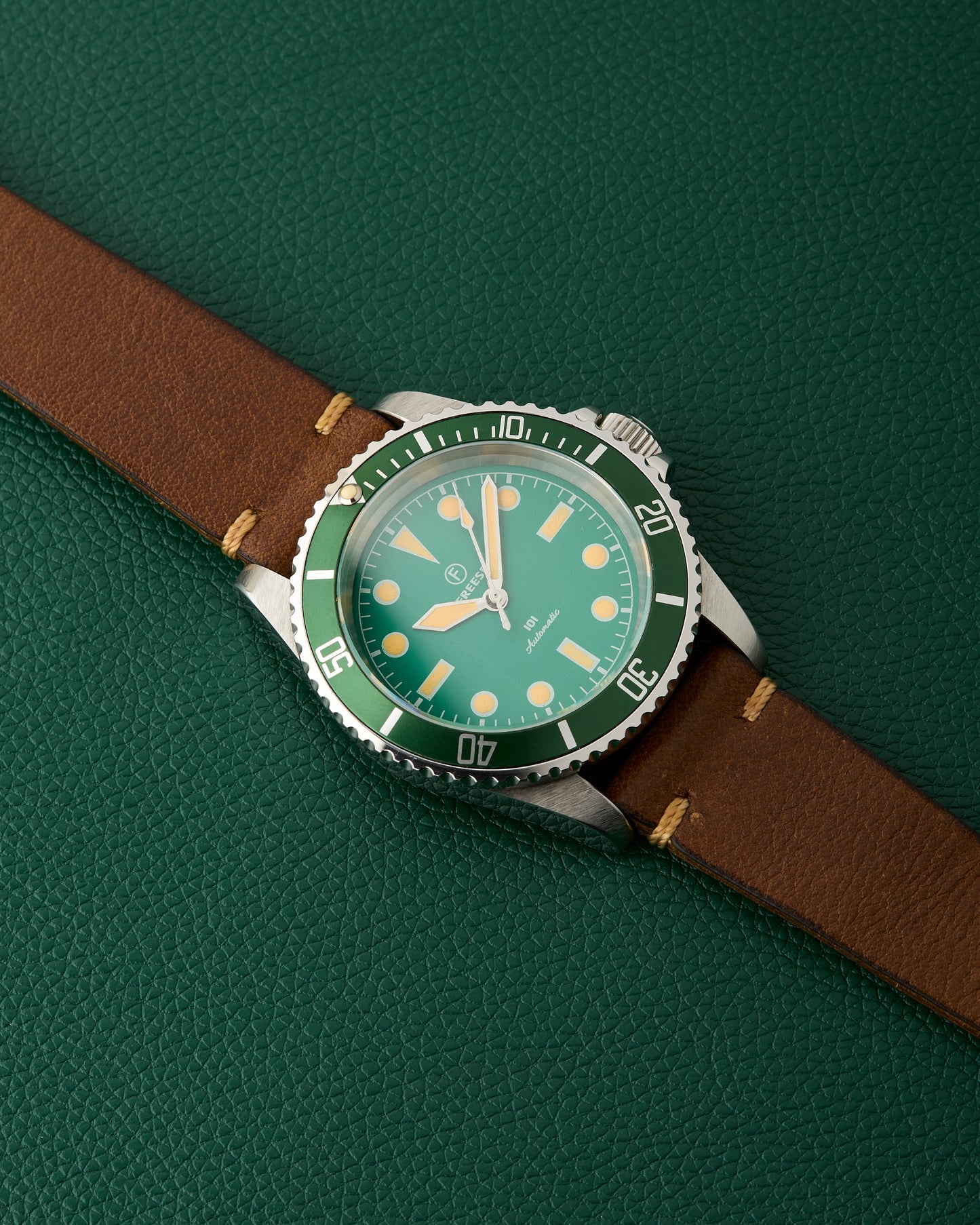 Freese 101 Green Dial Green Bezel Automatic Simon Freese Watch
