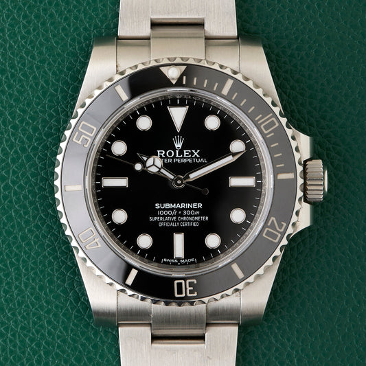 Rolex Ref.114060 Submariner No Date Oyster Full Set Box Papers 2020