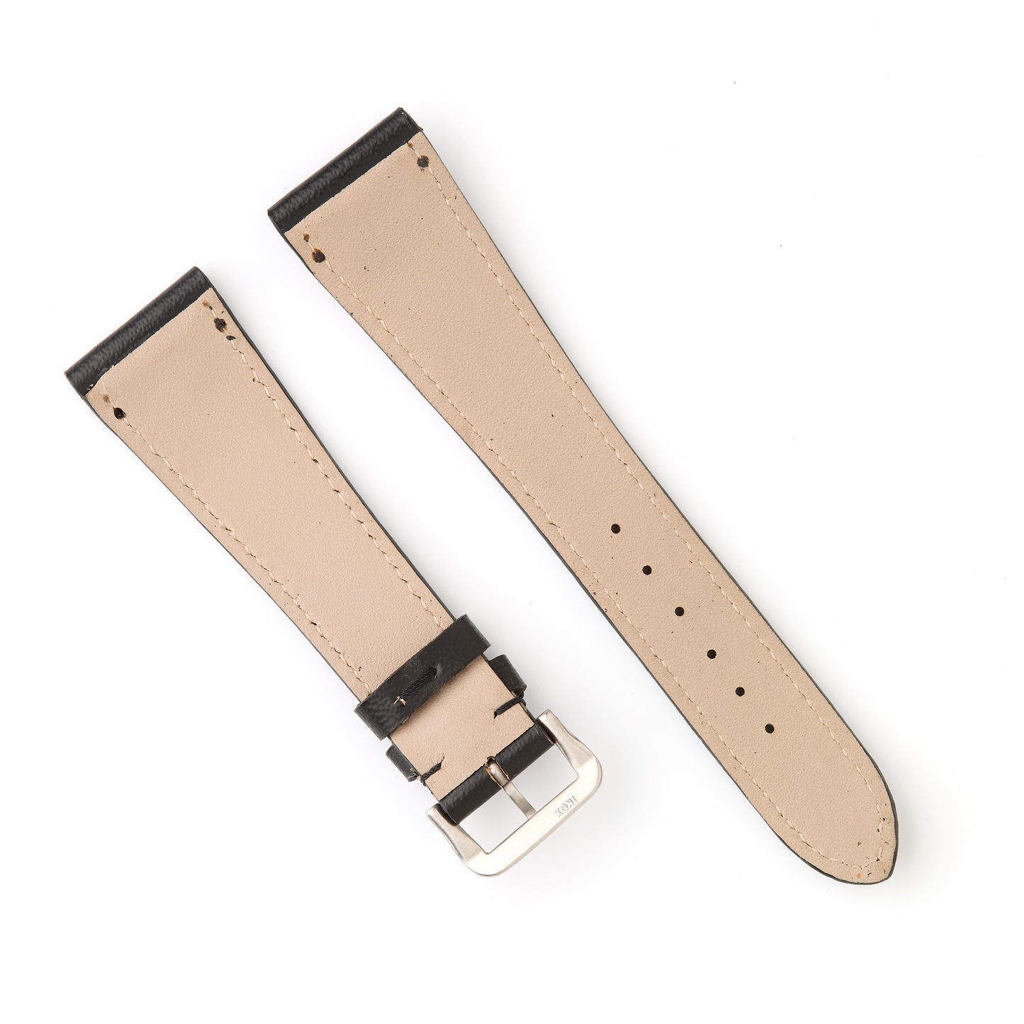 Hatchling Straps Vintage Inspired Black 22mm