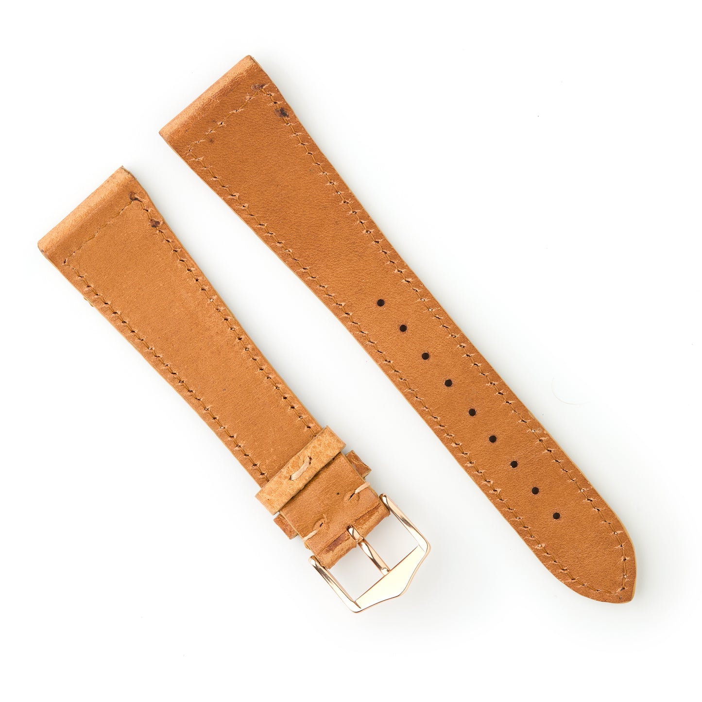Hatchling Straps Vintage Inspired Brown-Long 22mm
