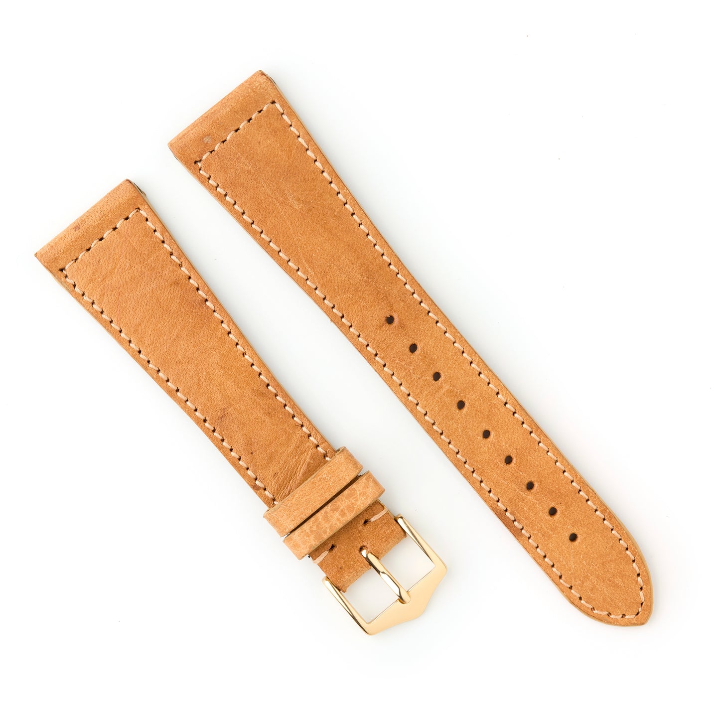 Hatchling Straps Vintage Inspired  Brown-Long 22mm