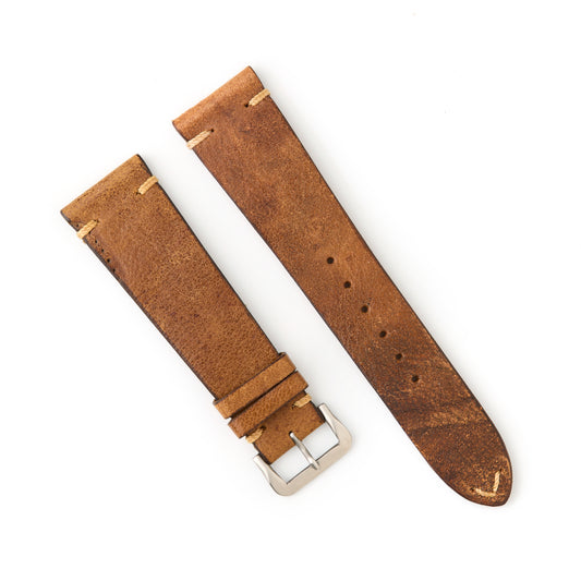 Hatchling Straps Vintage Inspired Brown 22mm