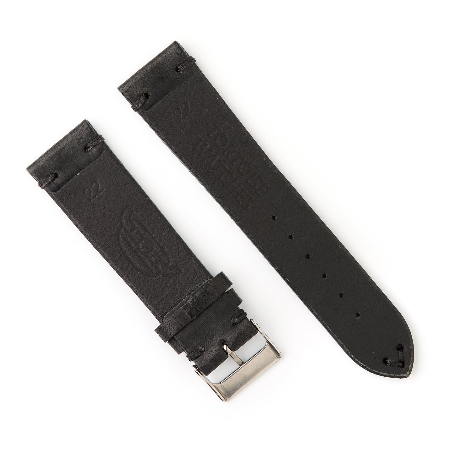 Tortoise Watches Black 22mm