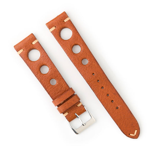 Hatchling Straps Vintage Inspired Rallye Brown 18mm