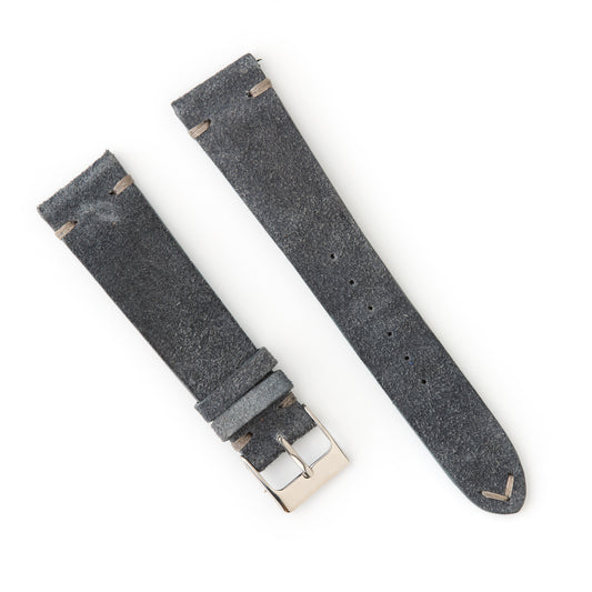 Hatchling Straps Vintage Inspired Grey Blue 20mm