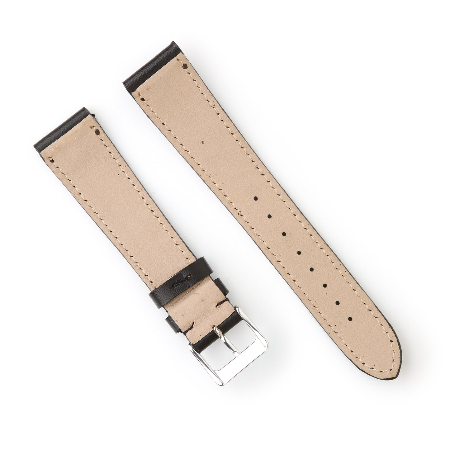 Hatchling Straps Vintage Inspired Black 19mm