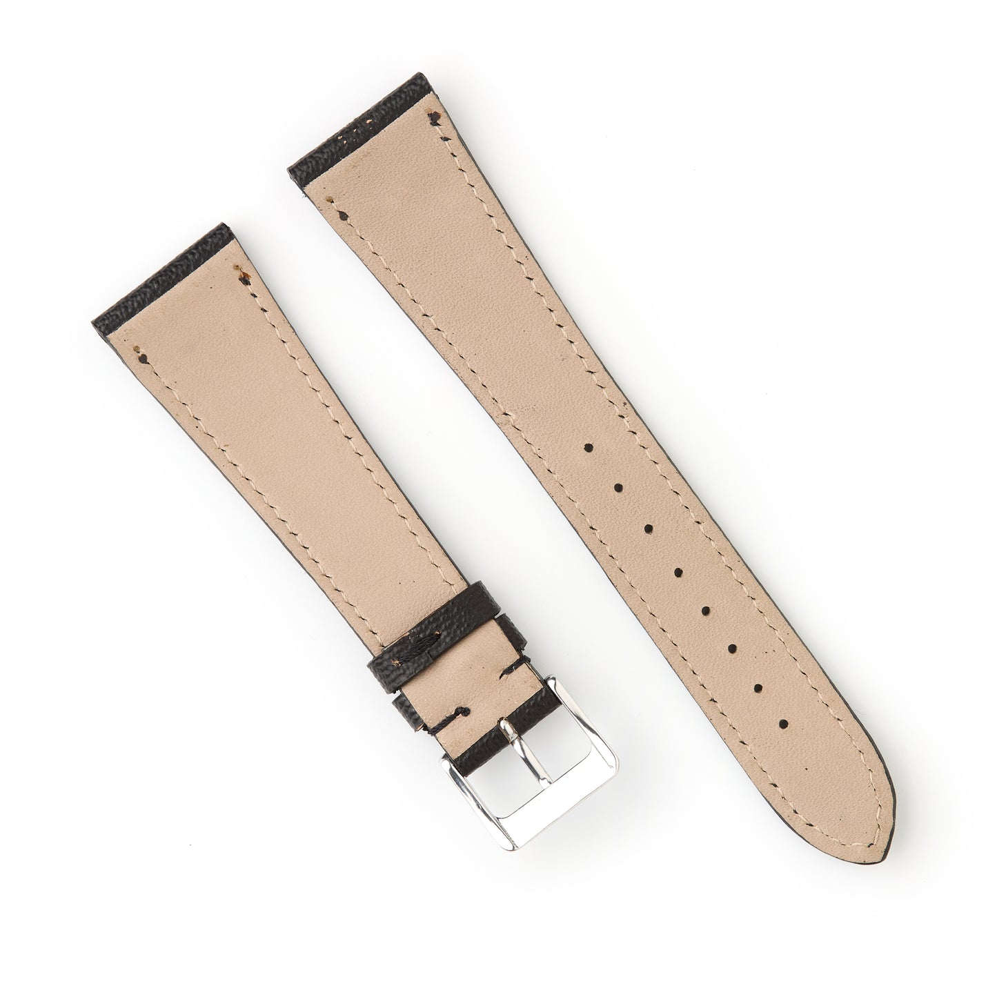 Hatchling Straps Vintage Inspired Black-Long 22mm