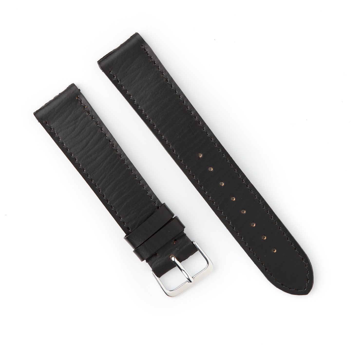 Hatchling Straps Vintage Inspired Black-Long 19mm