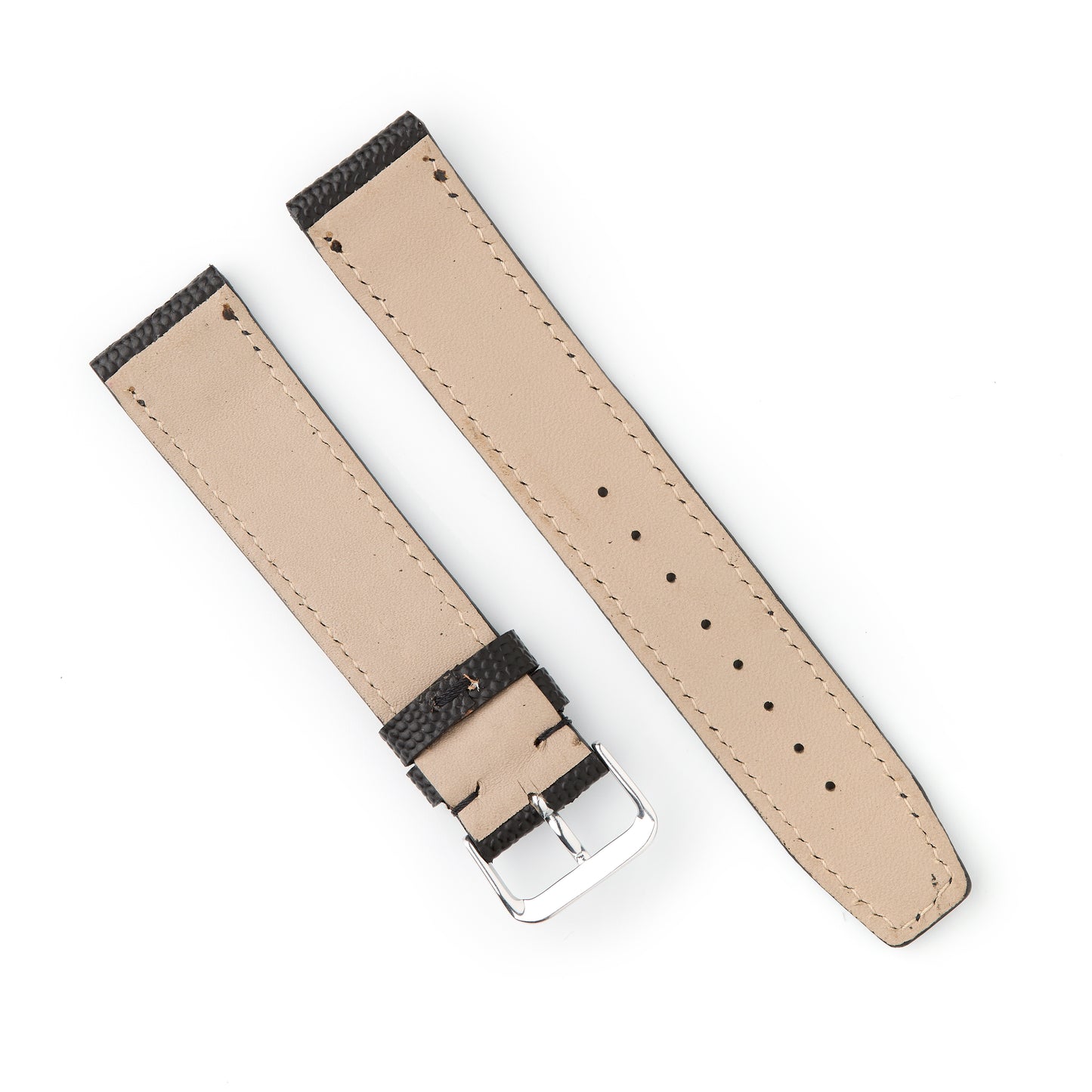 Hatchling Straps Vintage Inspired Black-Long 19mm
