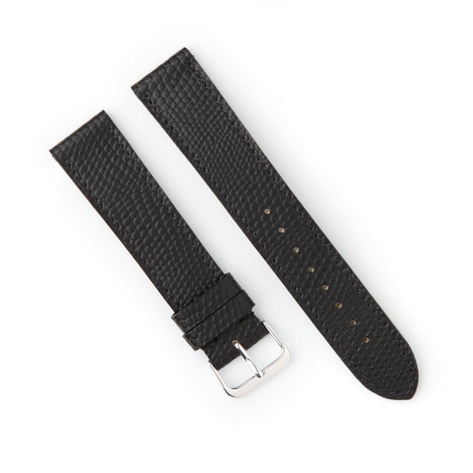 Hatchling Straps Vintage Inspired Black-Long 19mm