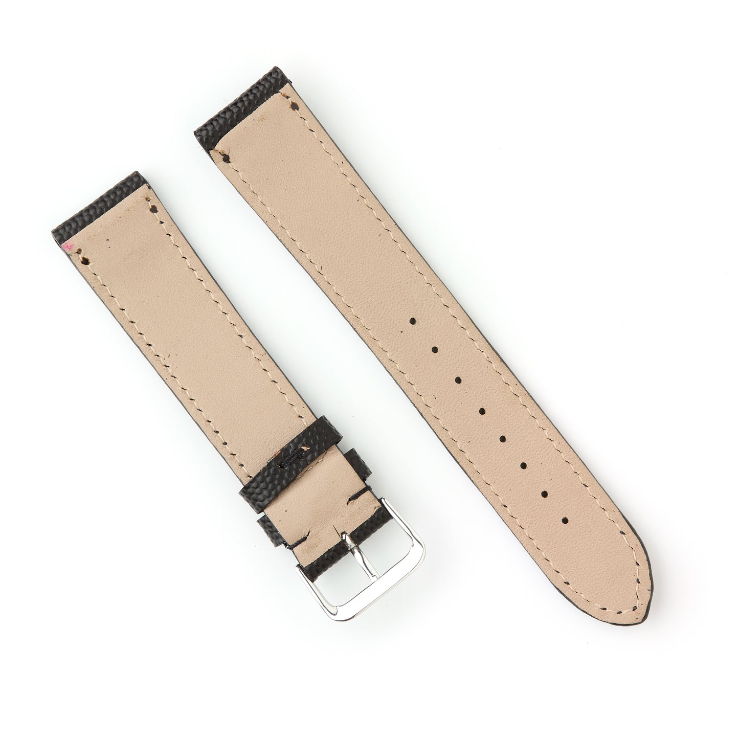 Hatchling Straps Vintage Inspired Black-Long 19mm