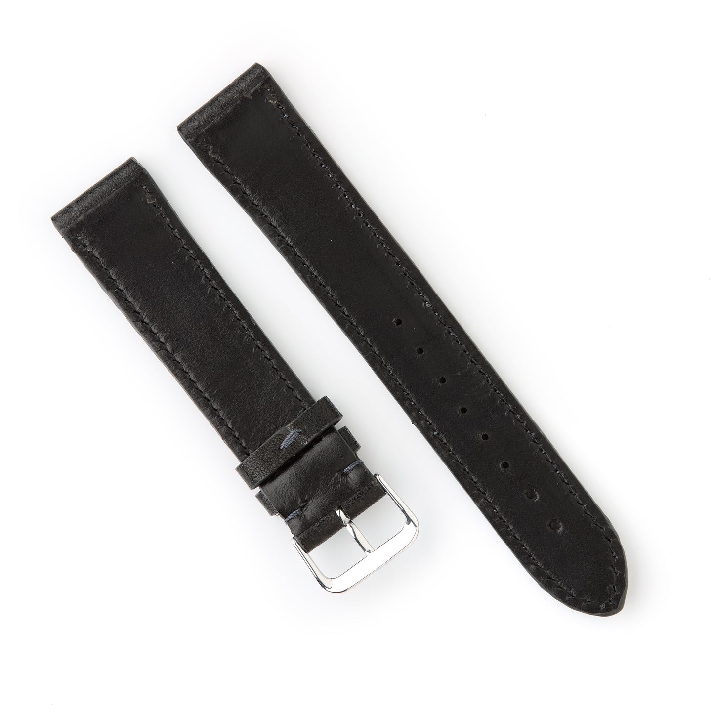 Hatchling Straps Vintage Inspired Black-Long 19mm