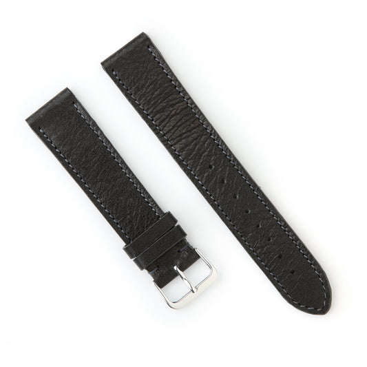 Hatchling Straps Vintage Inspired Black-Long 19mm