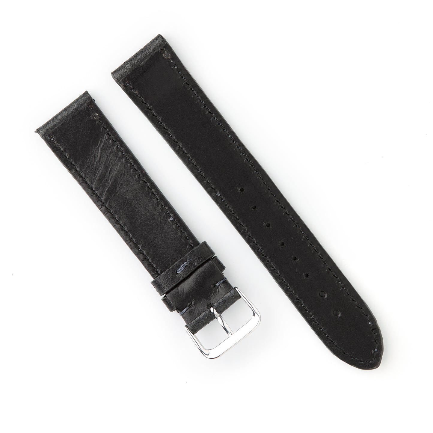 Hatchling Straps Vintage Inspired Black-Long 19mm