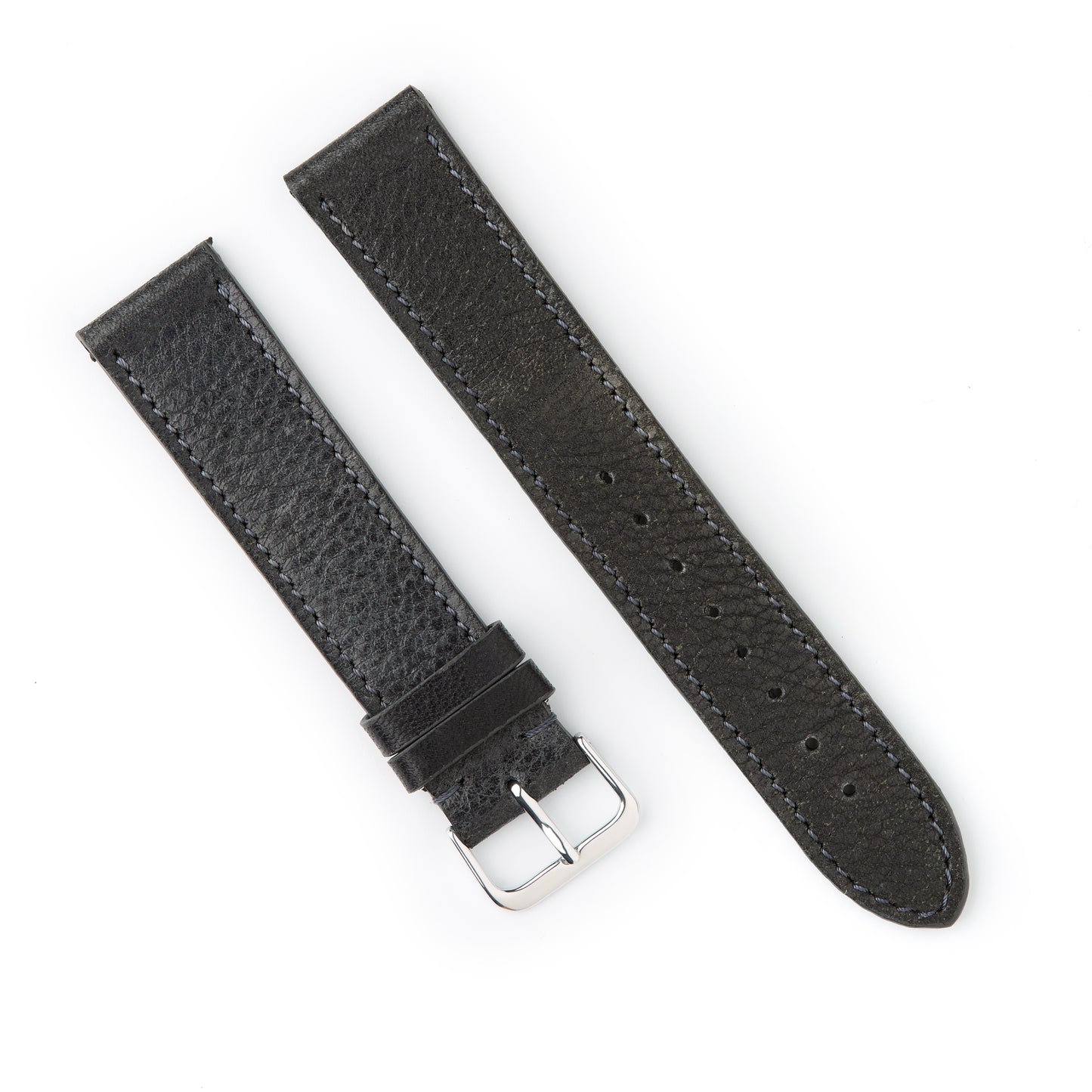 Hatchling Straps Vintage Inspired Black-Long 19mm