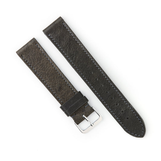 Hatchling Straps Vintage Inspired Black-Long 19mm