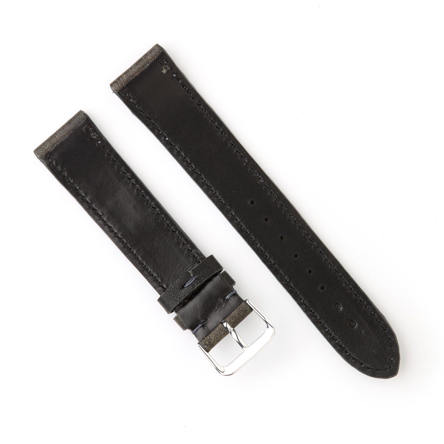 Hatchling Straps Vintage Inspired Black-Long 19mm