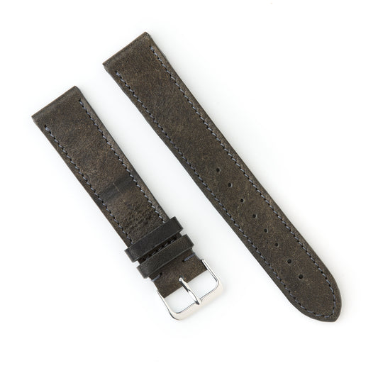 Hatchling Straps Vintage Inspired Black-Long 19mm
