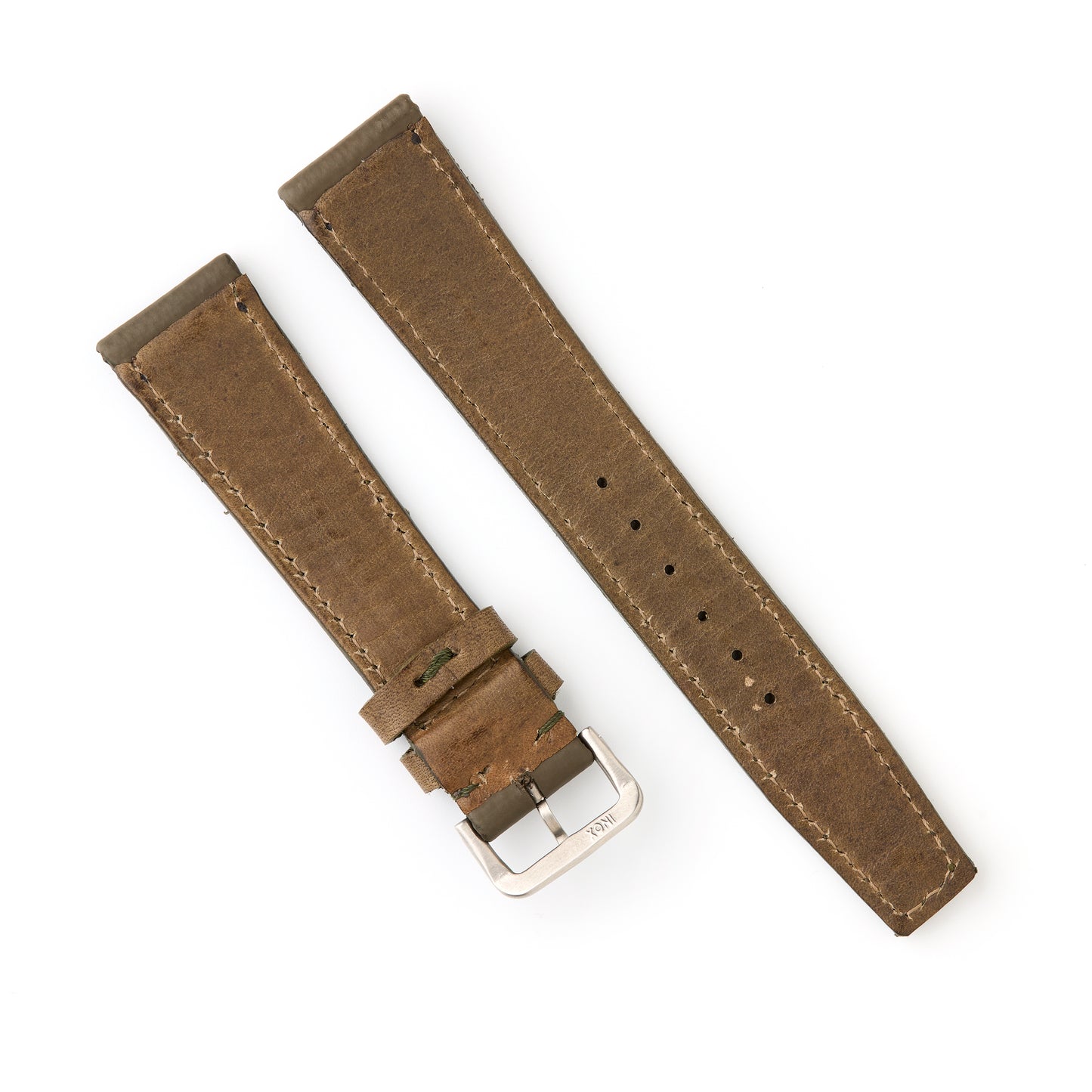 Hatchling Straps Vintage Inspired Grey 19mm-Long