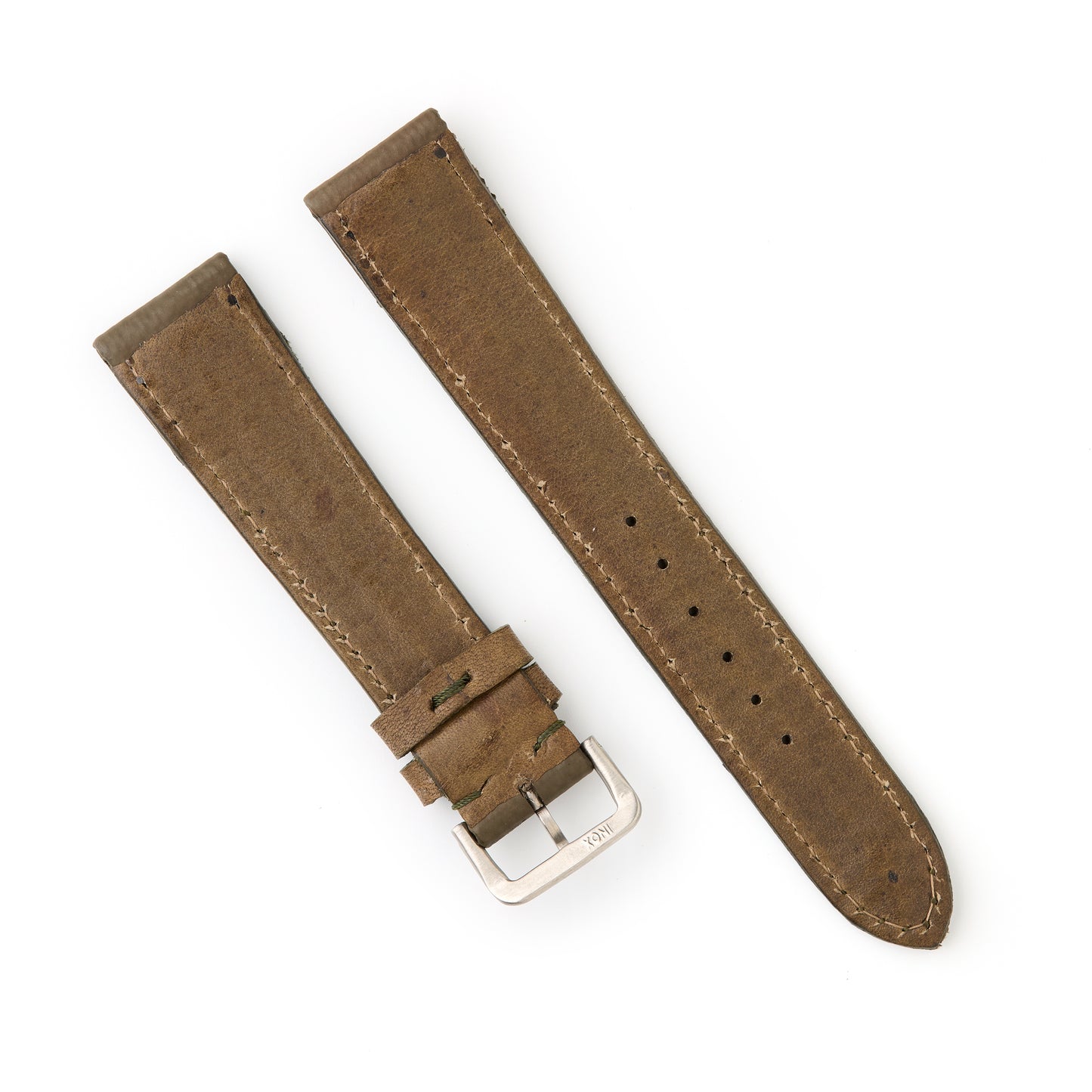 Hatchling Straps Vintage Inspired Khaki 19mm-Long