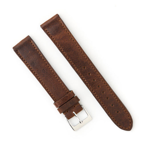 Hatchling Straps Vintage Inspired Brown 19mm-Long