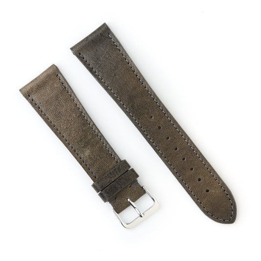 Hatchling Straps Vintage Inspired Grey 22mm-Long
