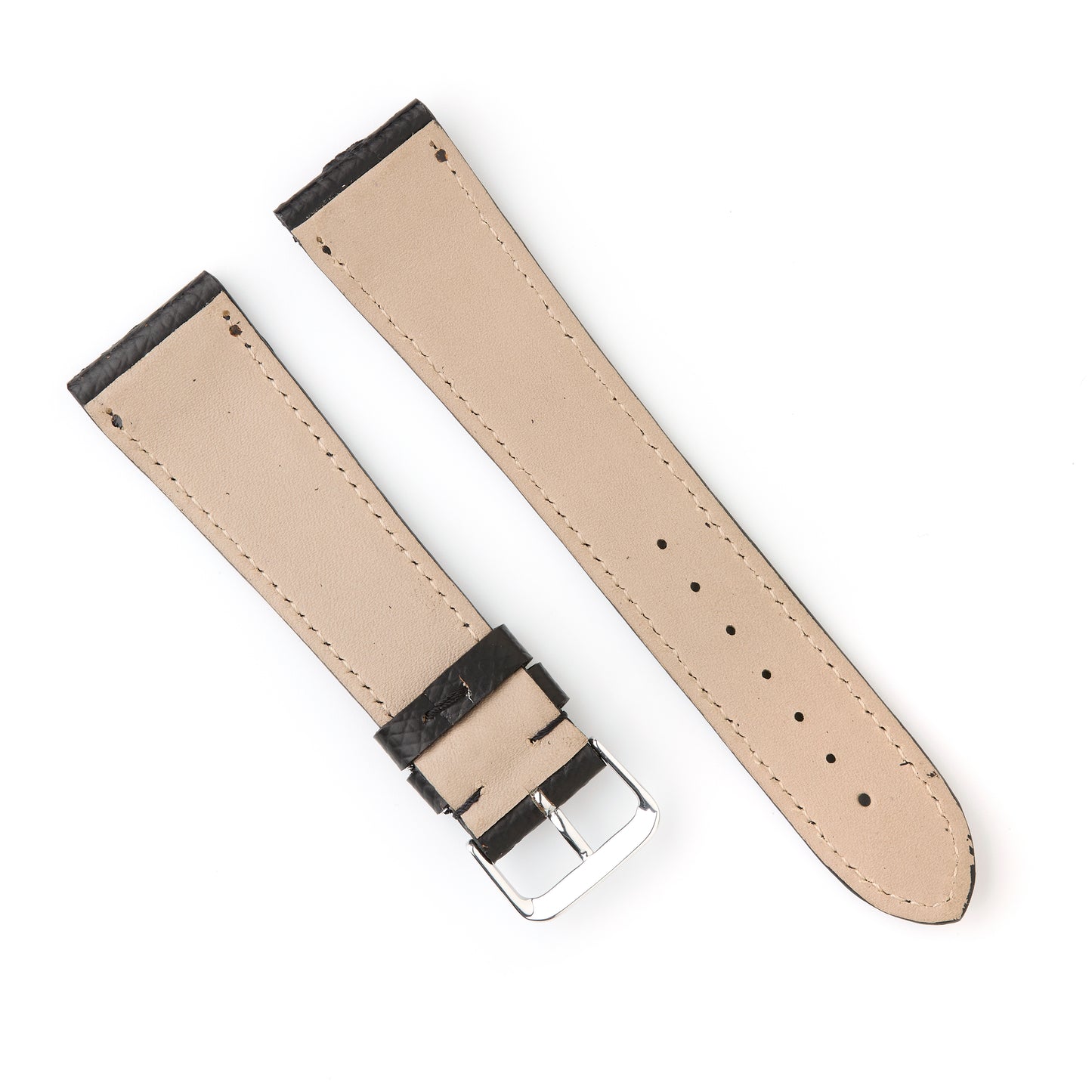 Hatchling Straps Vintage Inspired Black 22mm-Long