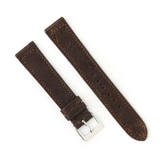 Hatchling Straps Vintage Inspired Brown 18mm-Long