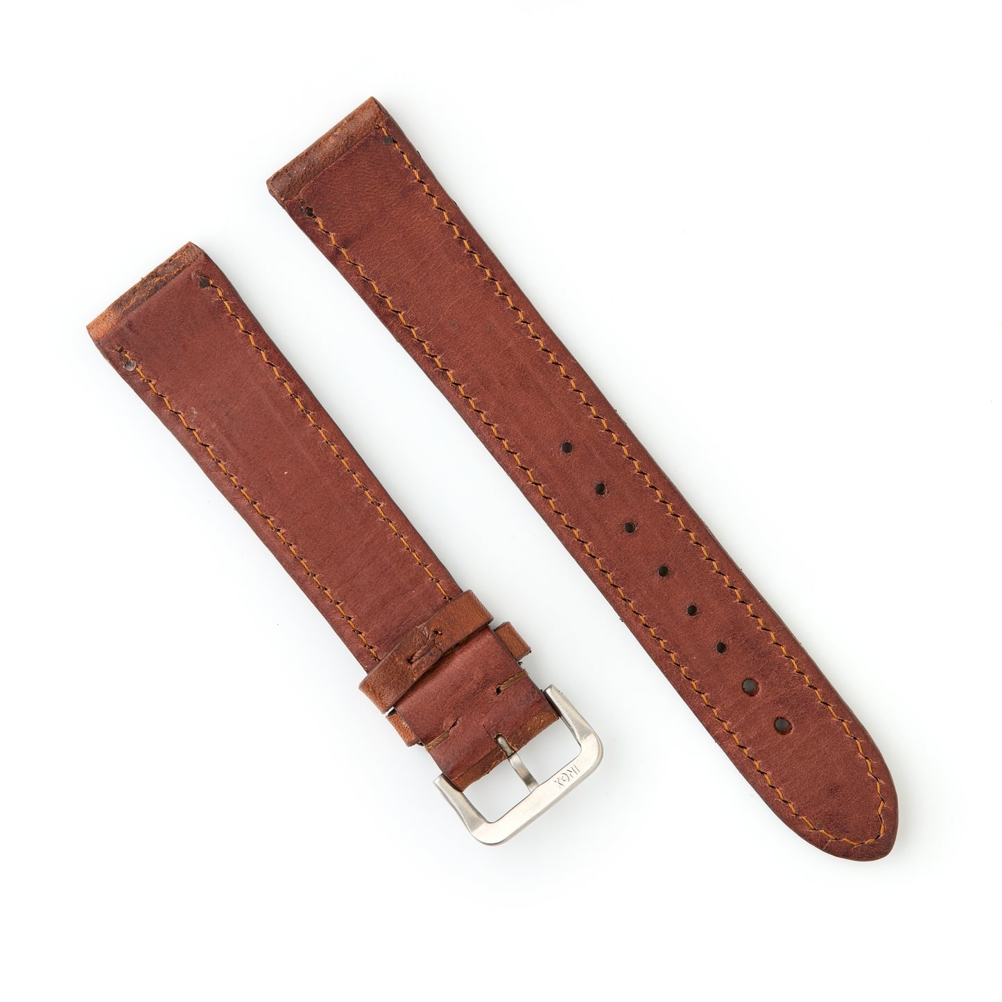 Hatchling Straps Vintage Inspired Brown 18mm-Long
