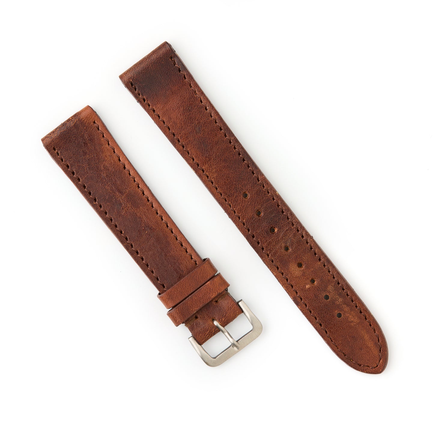 Hatchling Straps Vintage Inspired Brown 18mm-Long