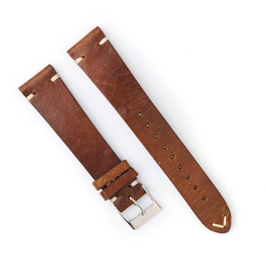 Hatchling Straps Vintage Inspired Brown 20mm-Long